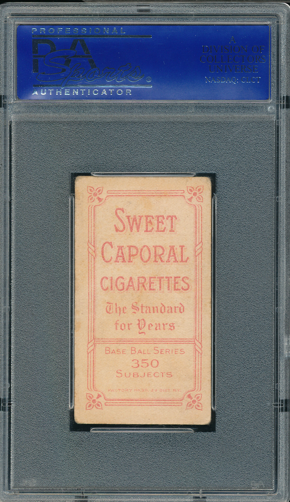 PSA 3 VG MISSING INK CINCINNATI NAME ERROR T206 REBEL OAKES 1910 SWEET CAP TPHLC