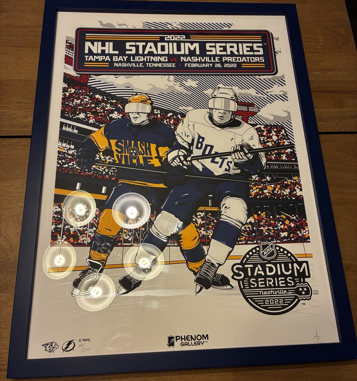 Phenom Gallery NHL Stadium Series 2022 Predators vs Lightning Serigraph 64/250
