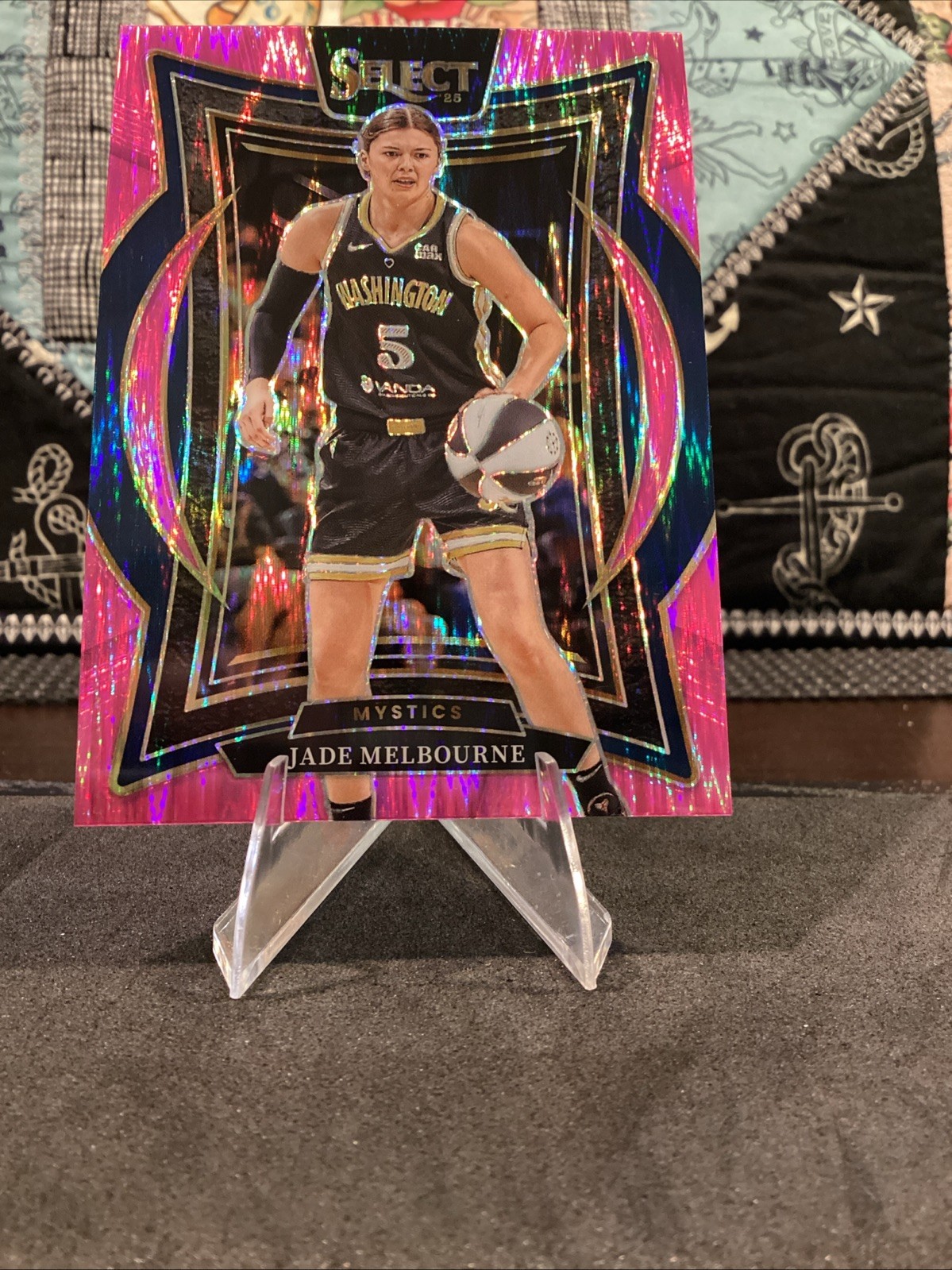 2025 Panini Select WNBA Jade Melbourne #3 Concourse Pink Flash