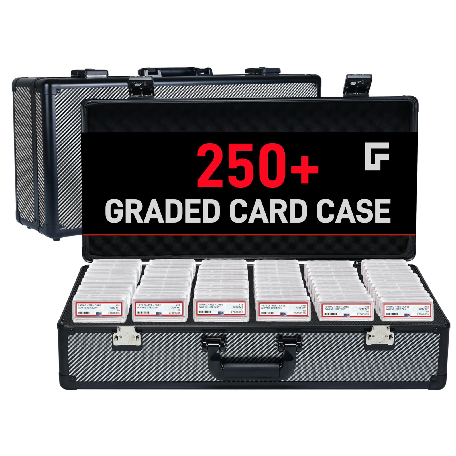 6 Row TSA Combination Lock Graded Card Storage Case for PSA Cards