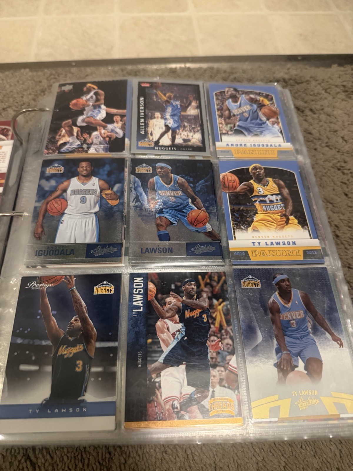 Sport Cards Binder NFL, And Nba Rare And Great Condition