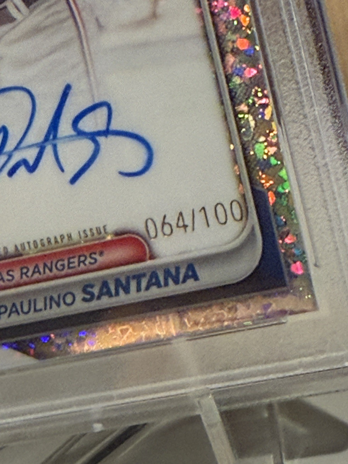 2024 1st Bowman Chrome Paulino Santana Mini Diamond Refractor Auto /100 PSA 9