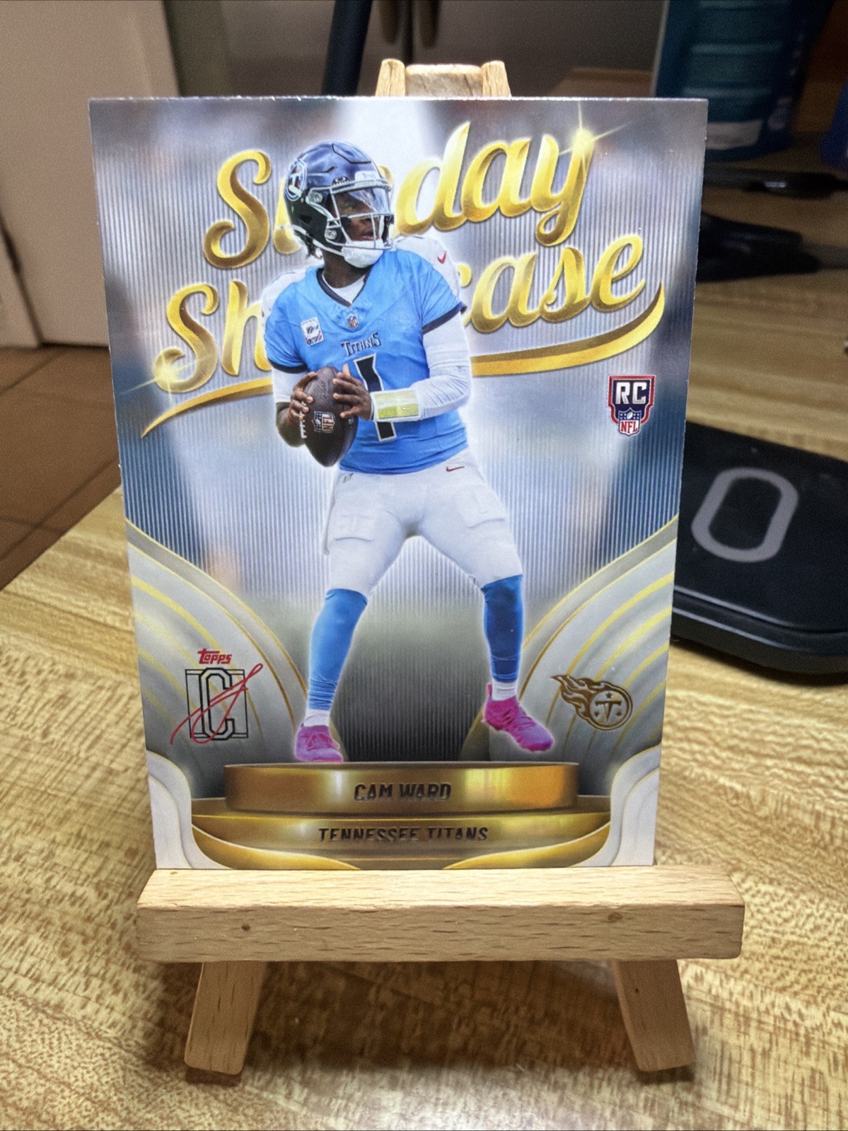 Cam Ward Topps Signature Class 2025 Sunday Showcase RC #SS-4 Tennessee Titans