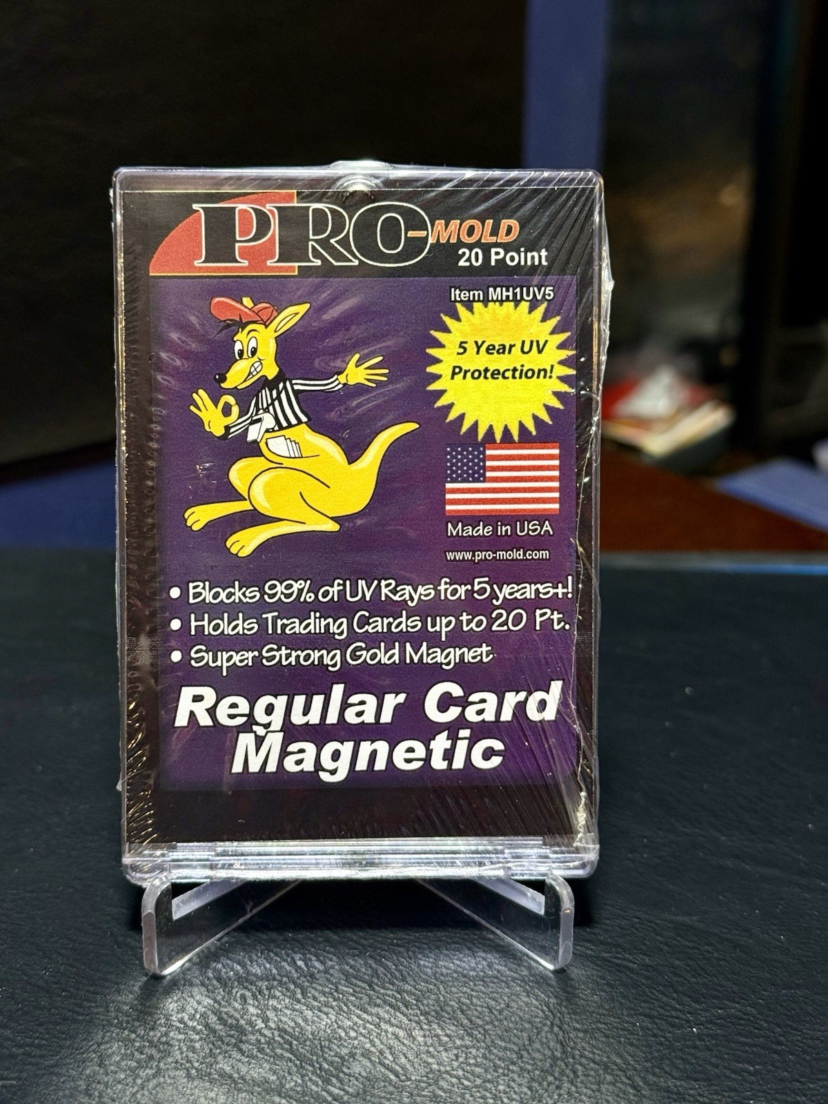 Pro-Mold One-Touch 20pt Point Magnetic Card Holder UV Protection Made in USA