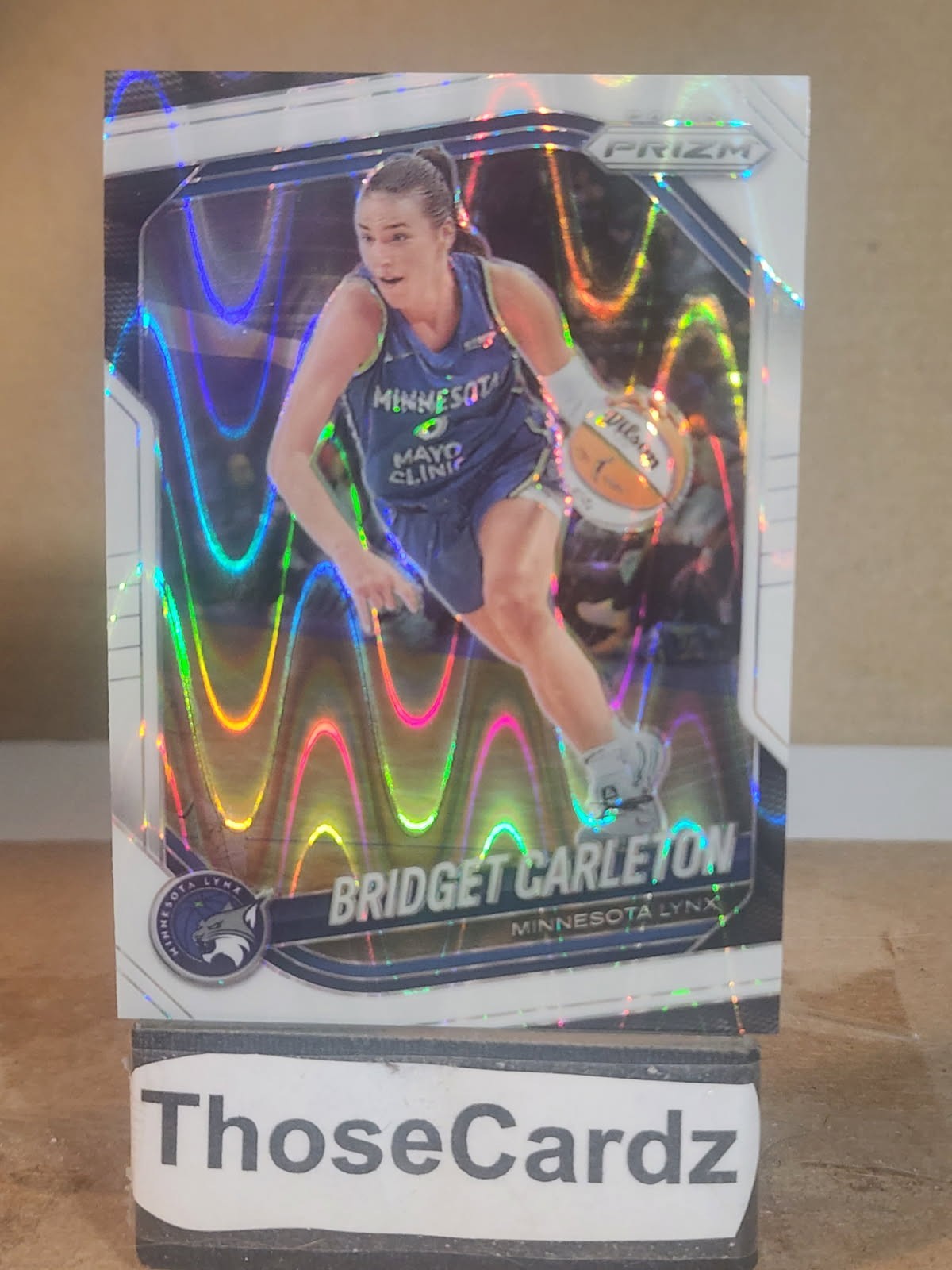 2025 Panini Prizm WNBA White Seismic Prizm #88 Bridget Carleton