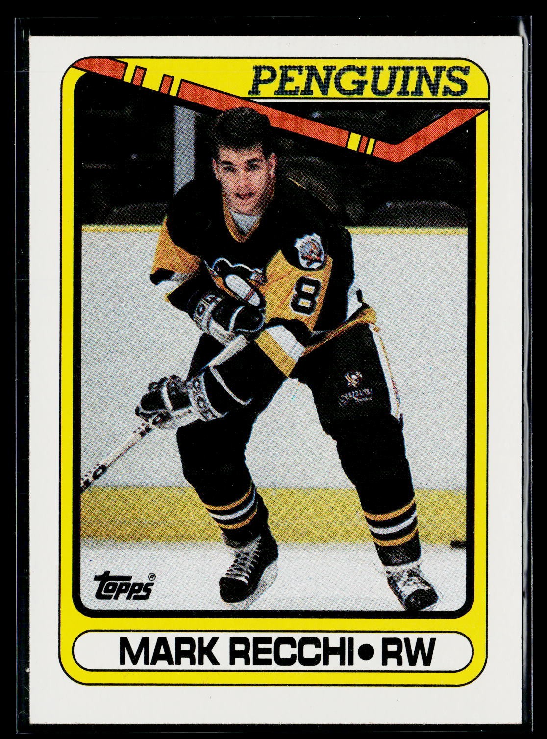 Mark Recchi 1990-91 Topps #280b Pittsburgh Penguins Rookie