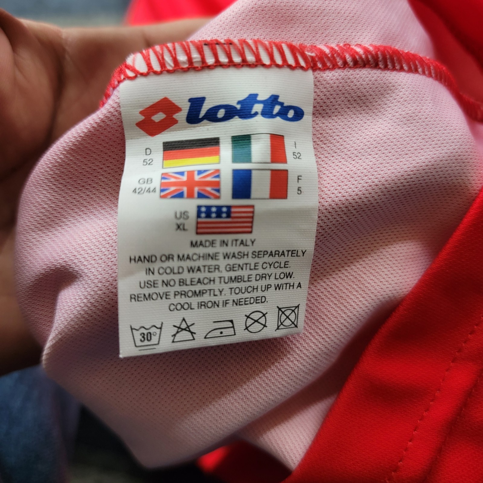 Vintage Armenia Lotto Soccer Jersey Home 2000 Size XL Authentic Made In Italy