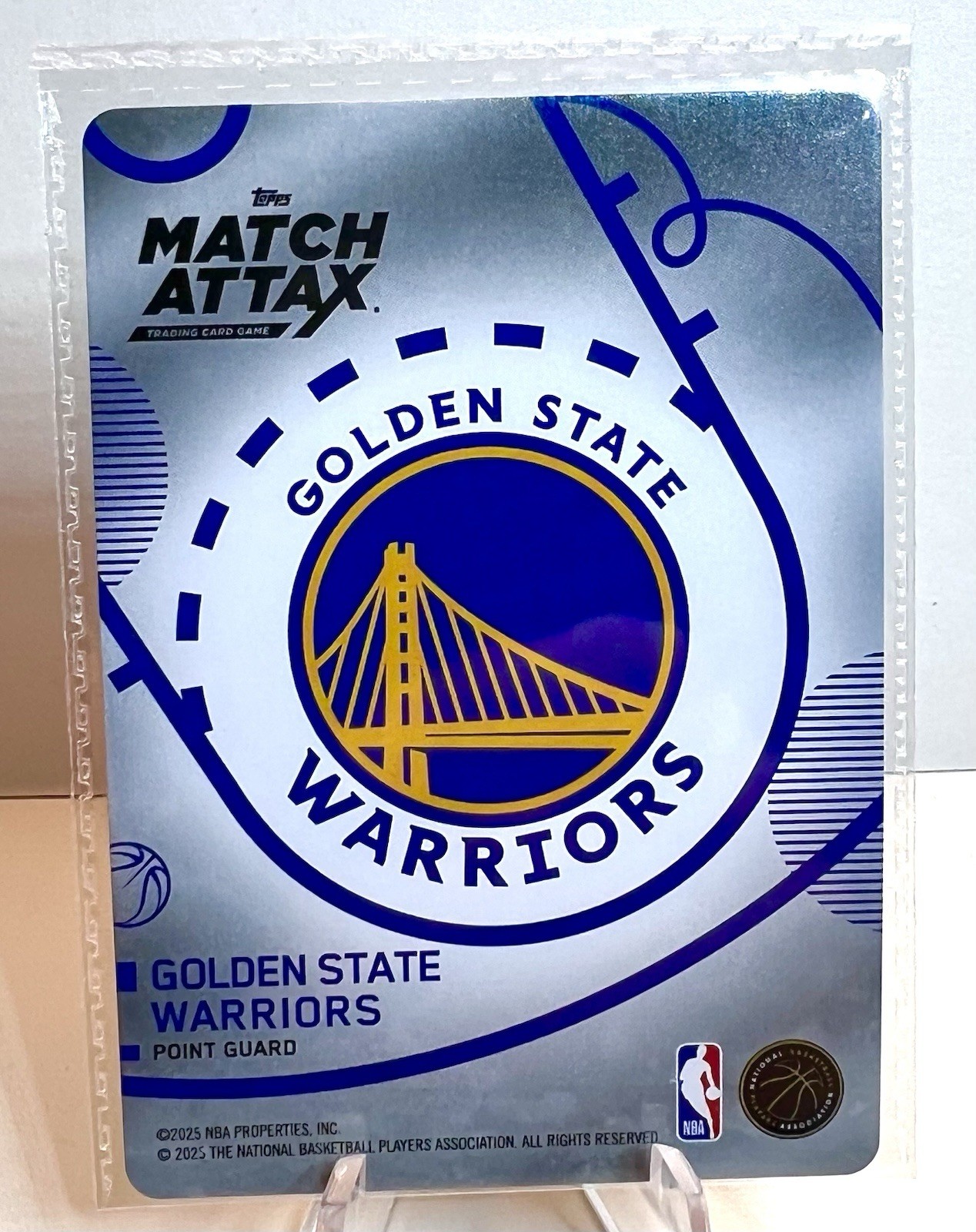 2025 Topps Match Attax Stephen Curry #80 White Foil Warriors (Sealed)