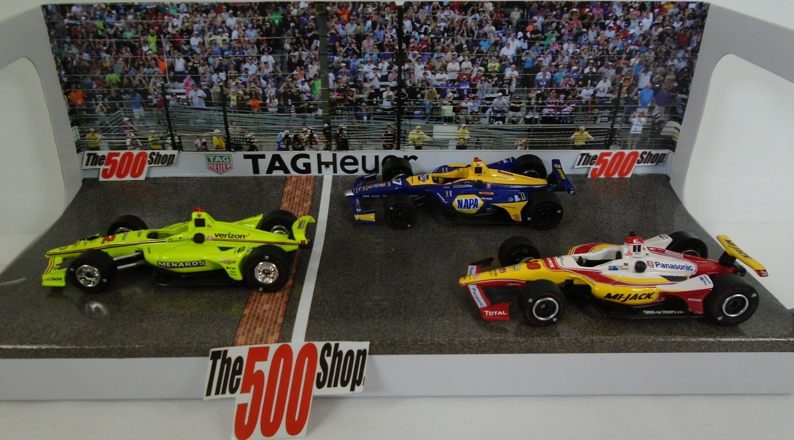 2019 Indianapolis 500 Podium 3 PC Set 1/64 Diecast Model Cars Greenlight 10856