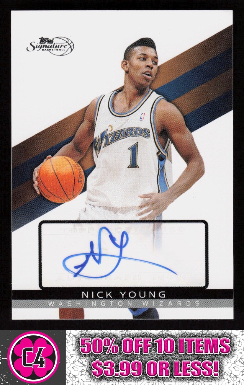 Nick Young 2008-09 Topps Signature Autographs Auto #/6225 Washington Wizards