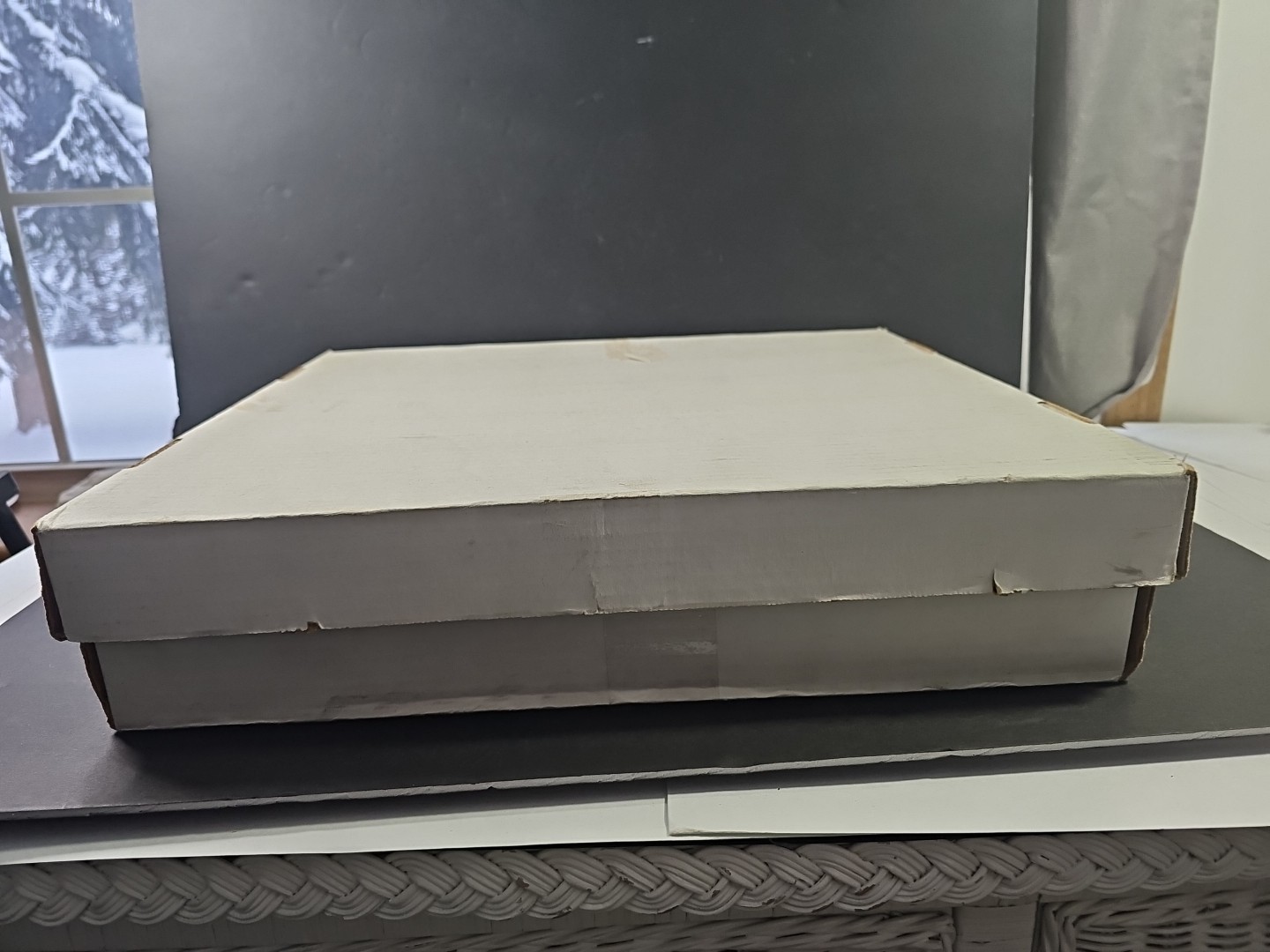 Trading Card Box Holds 5000 Cards 5 Row Monster Storage 4x16x18″ Cardboard W/Lid