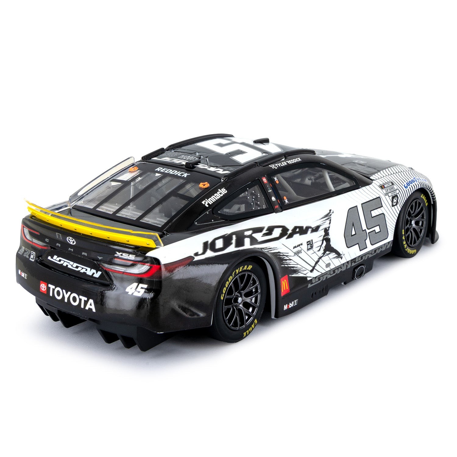 Tyler Reddick Autographed Jordan Brand Black 1:24 Standard 2024 Diecast Car