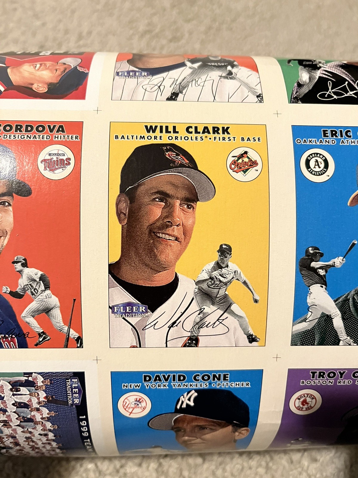 2000 FLEER TRADITION Baseball Cards UNCUT SHEET – SEE LIST OF STARS BELOW + PICS