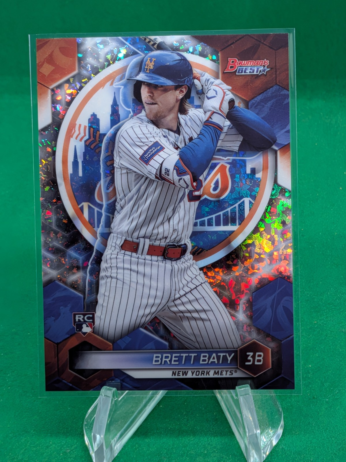 Brett Baty 2023 Bowman’s Best Mini Diamond Refractor Rookie RC /299