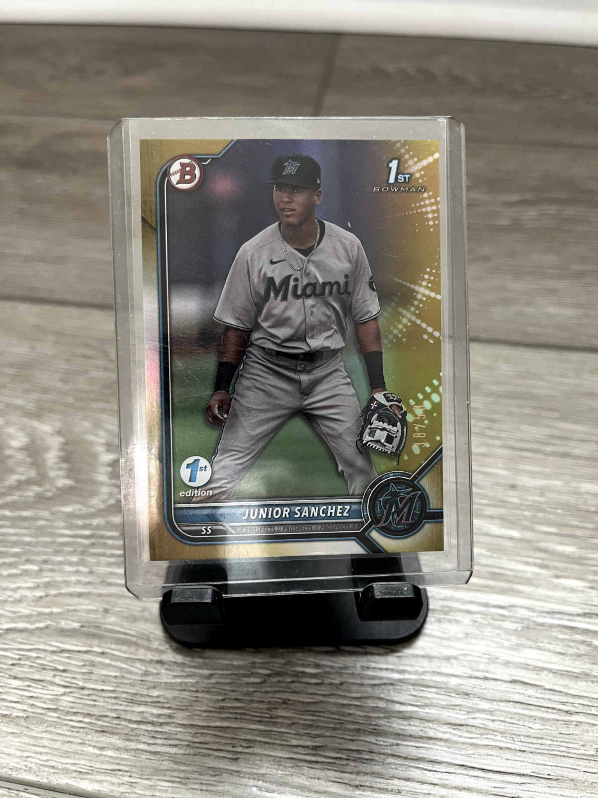 2022 Junior Sanchez Bowman 1st Edition #BPPF-111 1st Paper Gold Foil 38/50