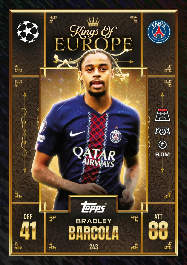 2025-26 Topps UEFA Champions League Match Attax Extra 32 Pack Box (384 Cards)