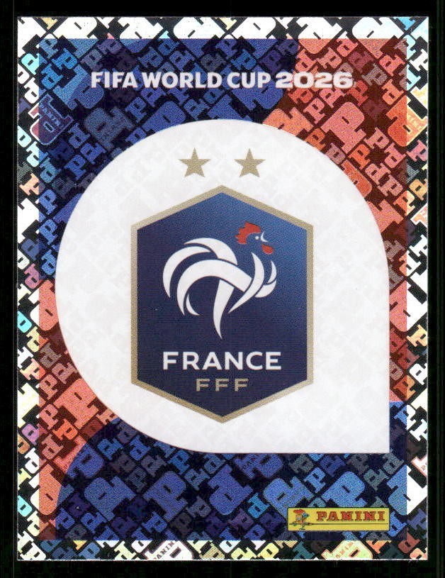 2026 USA Fifa World Cup Panini Sticker Holo Foil Team Logo Badge FRANCE FRA1