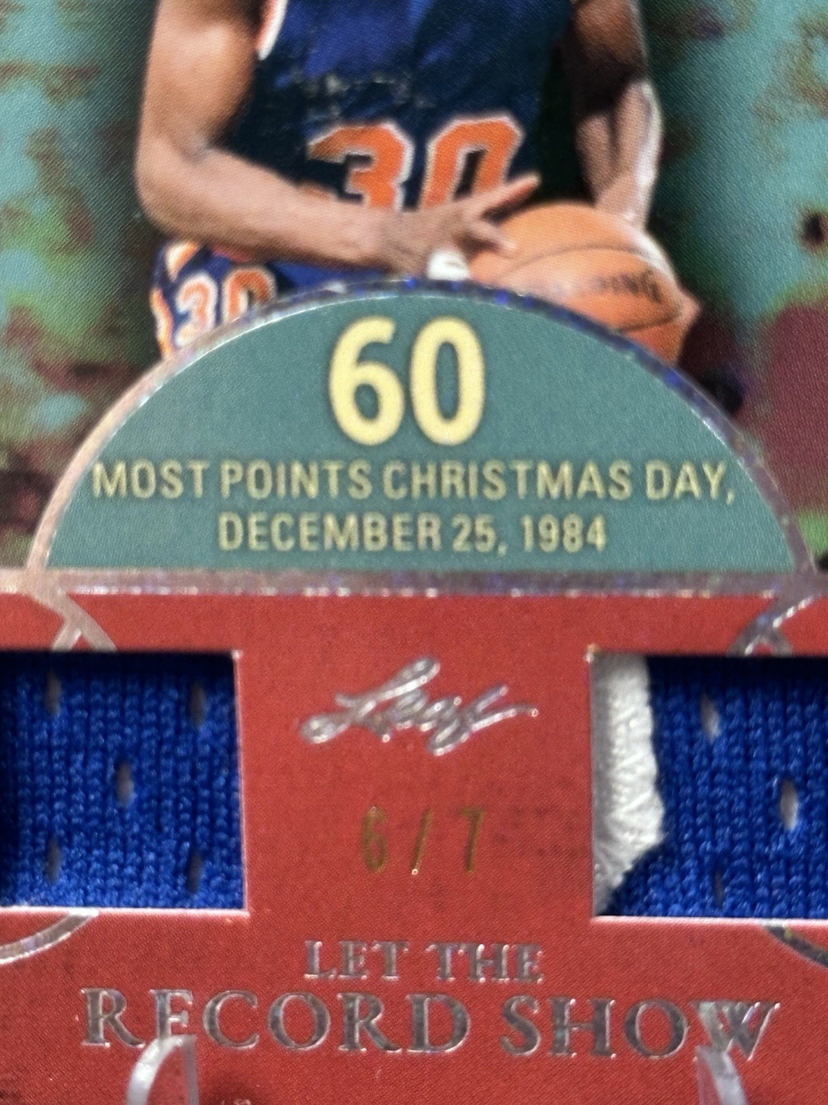 2025 Leaf Glory Of The Game Used Dual Jersey Bernard King 6/7 GD-DC2 NY KNICKS