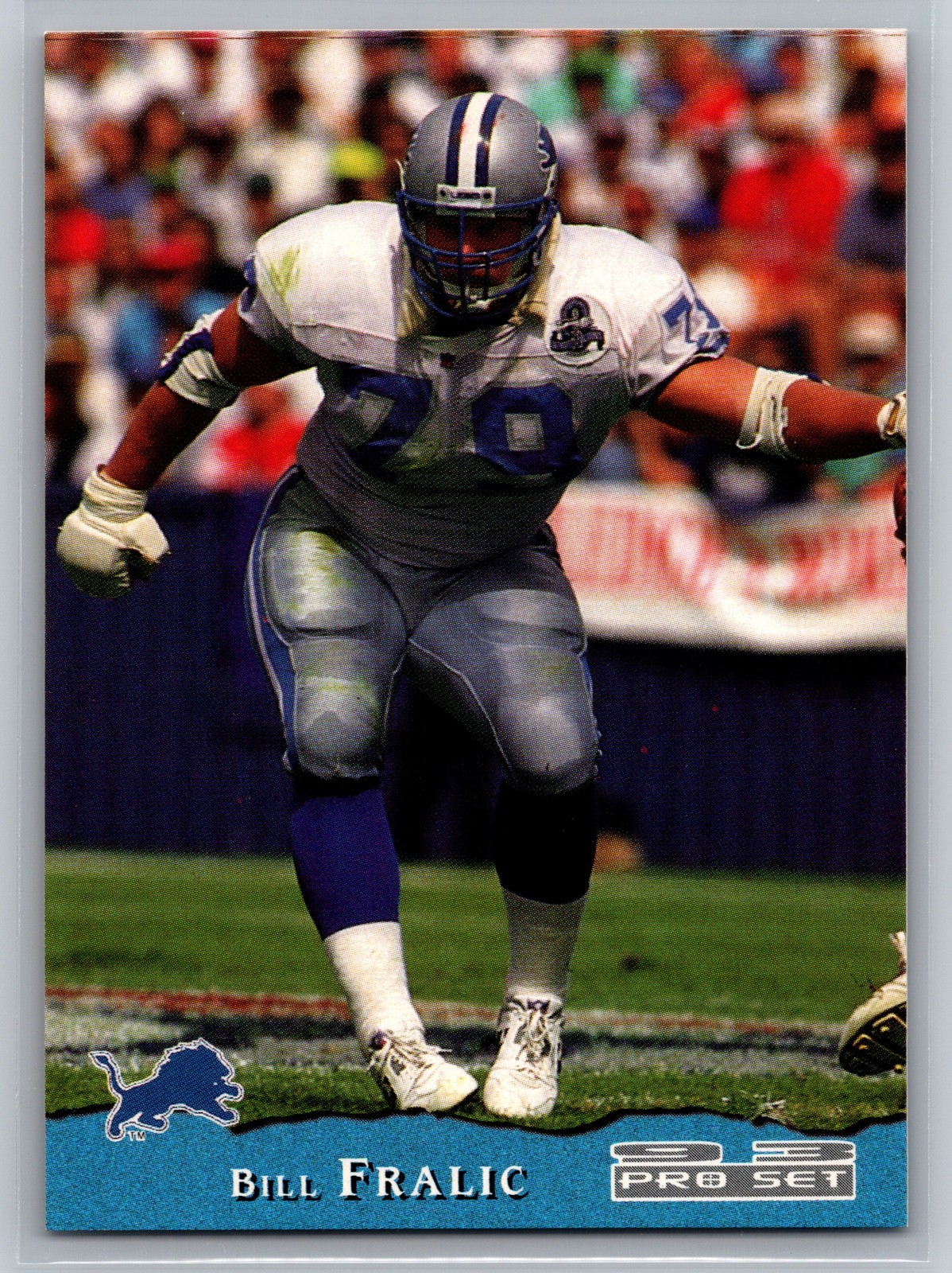 1993 Pro Set Bill Fralic #137 Detroit Lions Offensive Guard NFL Football