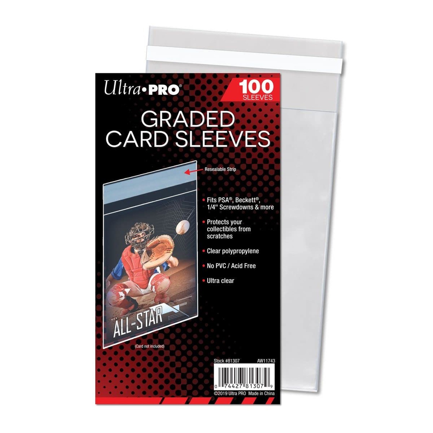 Ultra Pro – Graded Card Sleeves Resealable, Crystal Clear Premium Graded Trad…