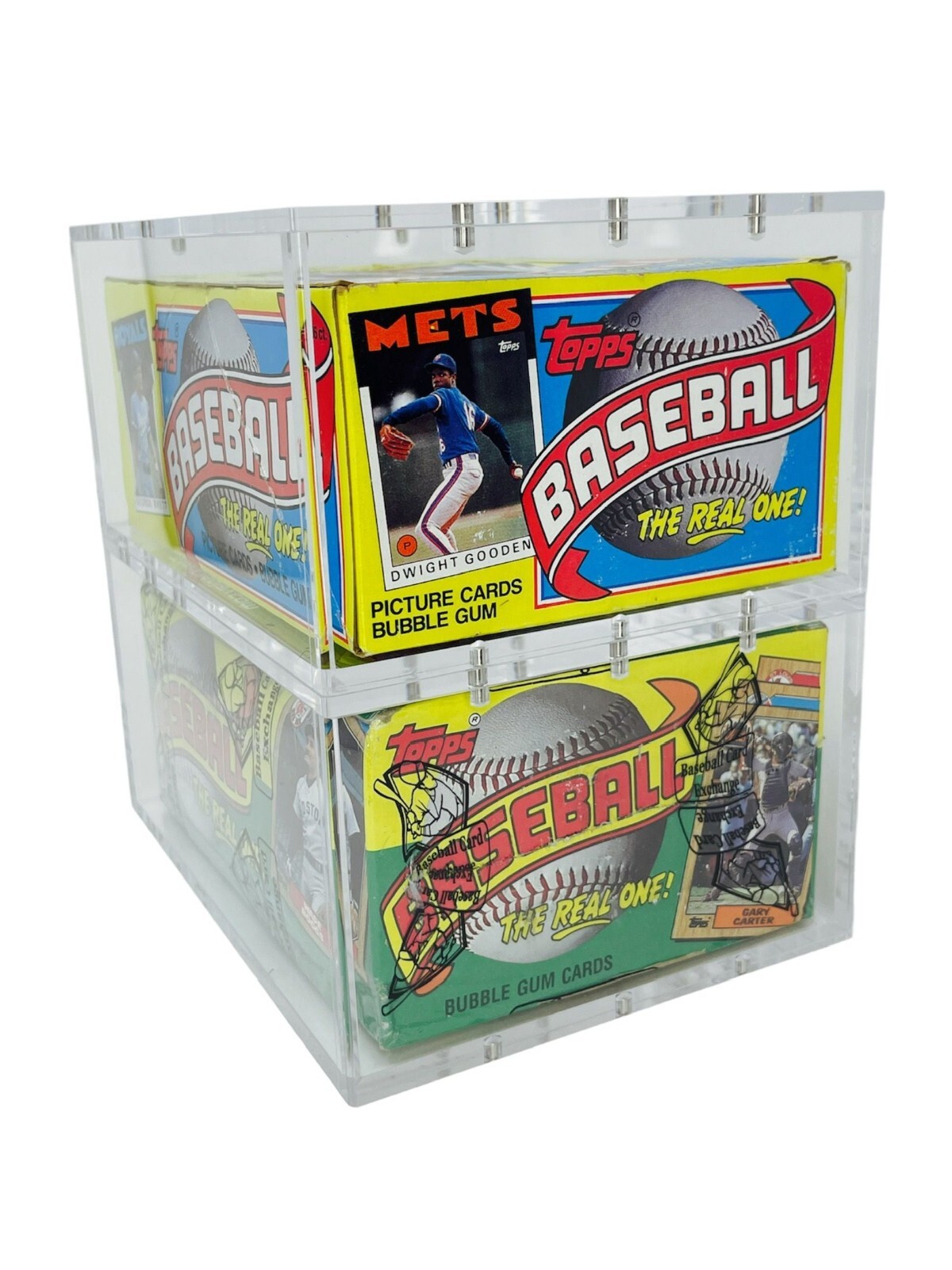 Premium Acrylic Display Case Magnetic Lid FITS 1985 Topps Baseball Wax Hobby Box