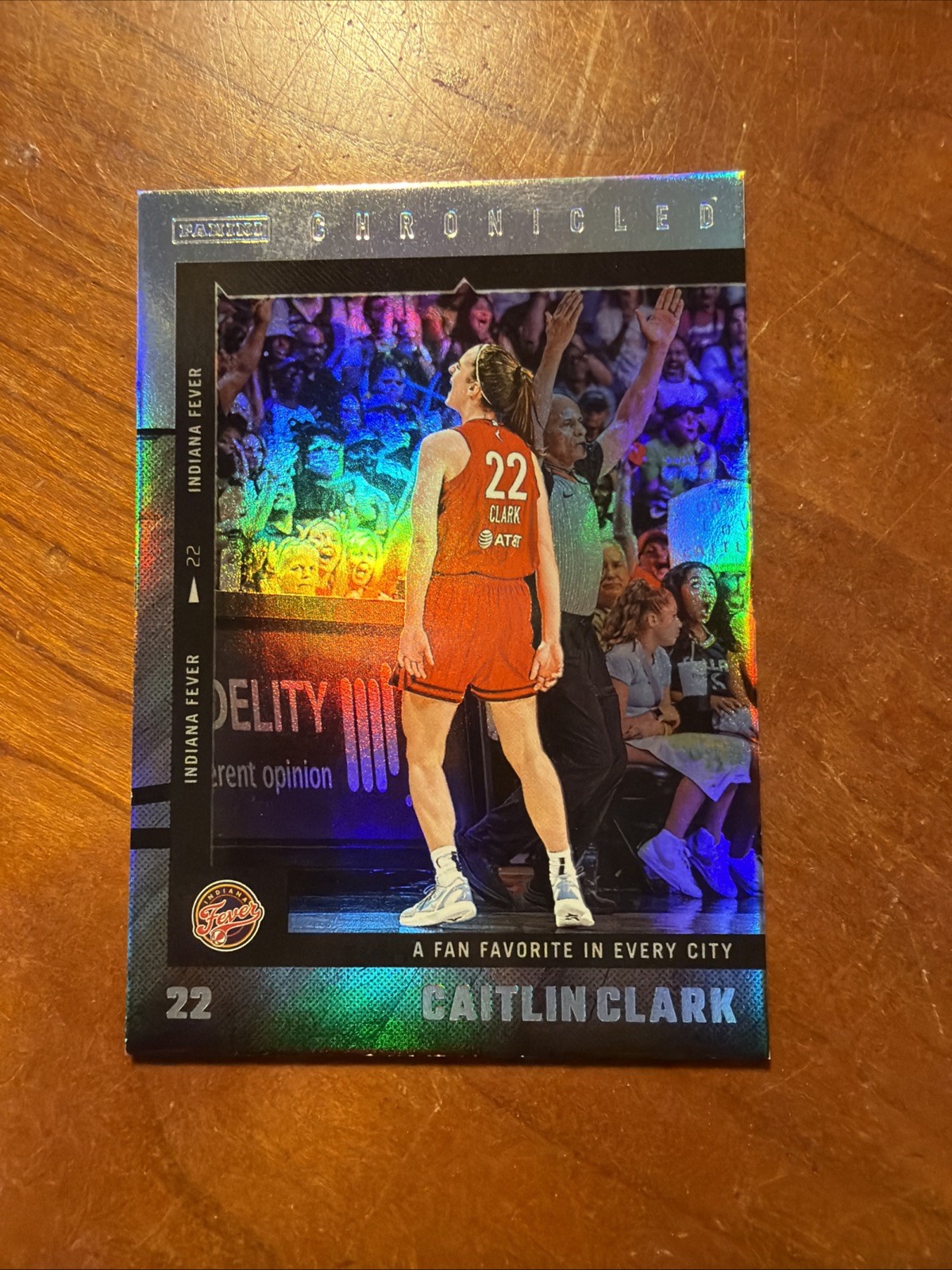 2025 Panini Caitlin Clark Chronicled #25 Silver Holo Foil Refractor Fever WNBPA