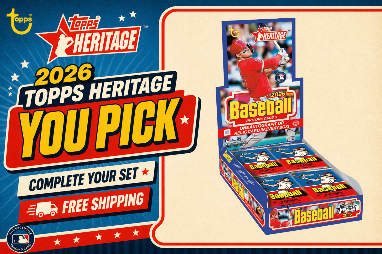 2026 Topps Heritage Baseball • Base #201–400 • YOU PICK Complete Your Set • NM/M