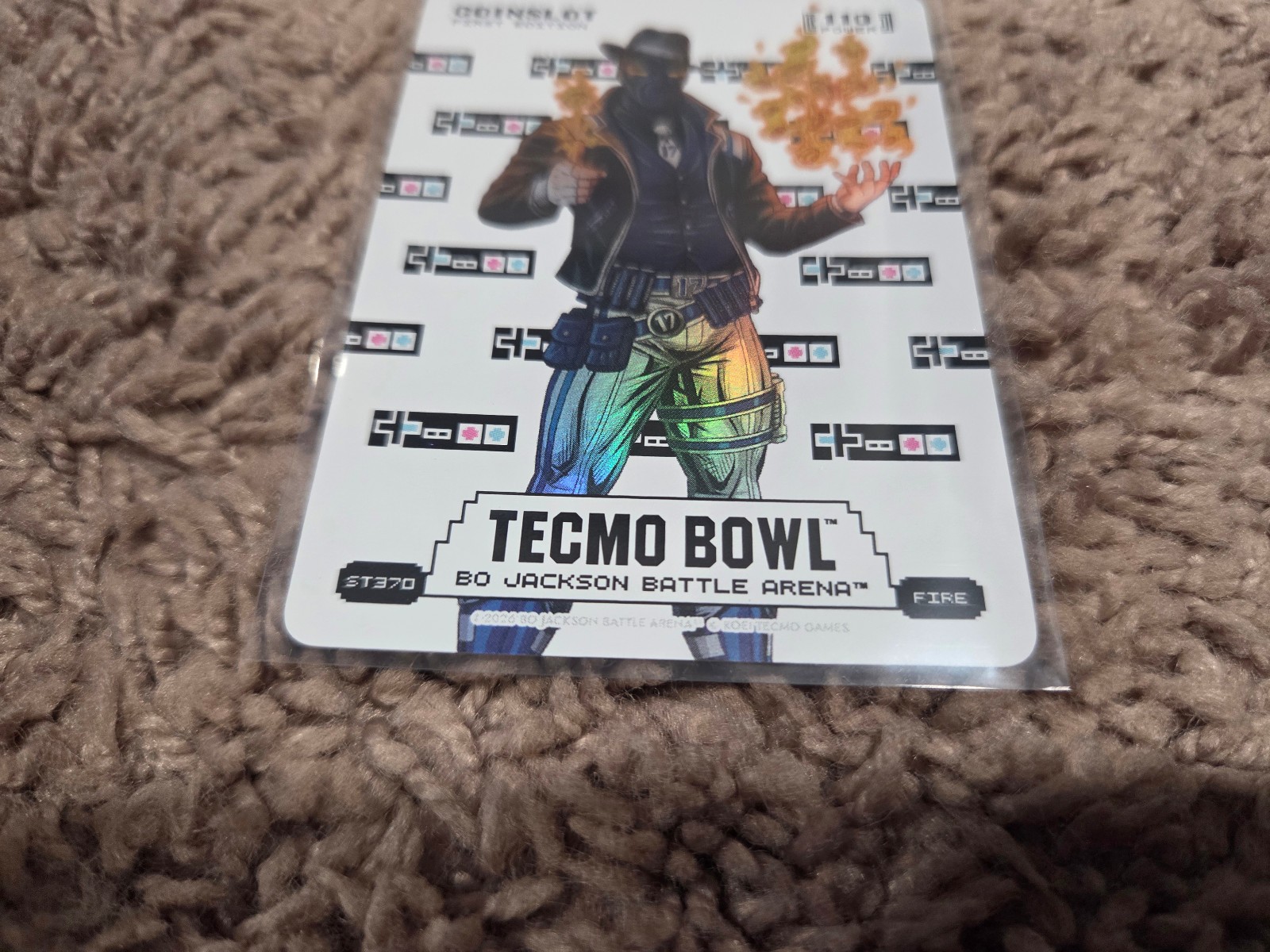 535: Bo Jackson Battle Arena Tecmo Bowl Coinslot Sore Thumb Fire ST370