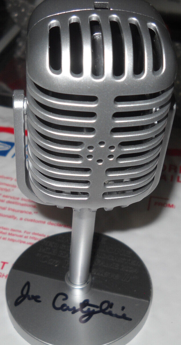 JOE CASTIGLIONE AUTOGRAPH SIGNED MICROPHONE COA BOSTON RED SOX JSA HALL OF FAME