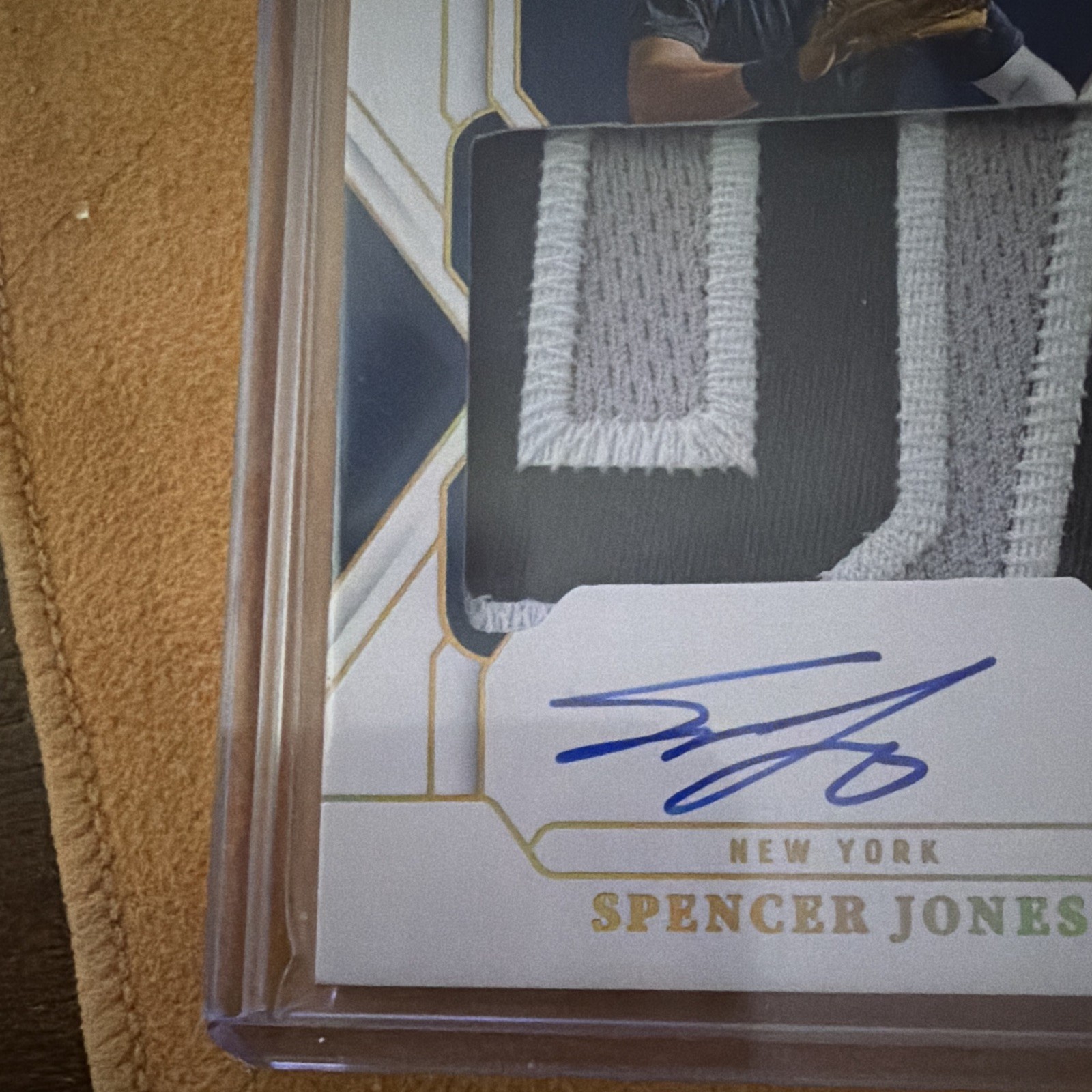 Panini 2025 National Treasures Spencer Jones Yankees Patch Auto TMS-SJ /10 06/10