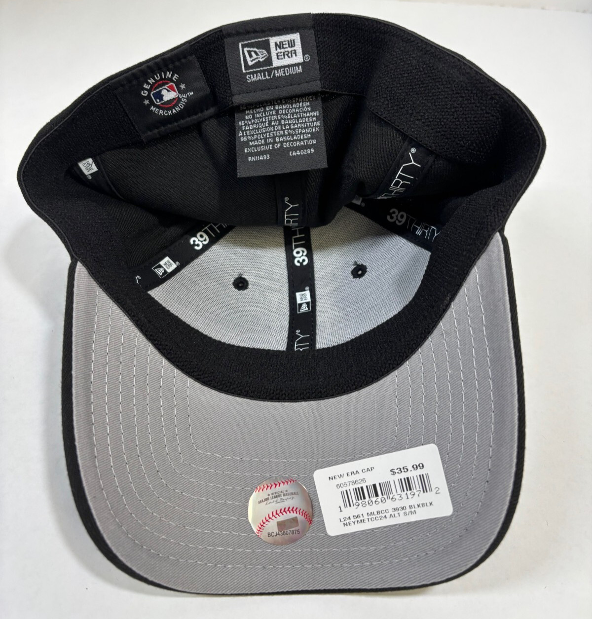 New York Mets MLB NE 2024 City Connect Flex-Fit Hat~Black/Black