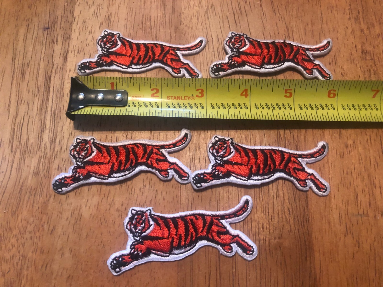 LOT OF 5 CINN BENGALS PATCH 3 INCHES SWEET IRON ON