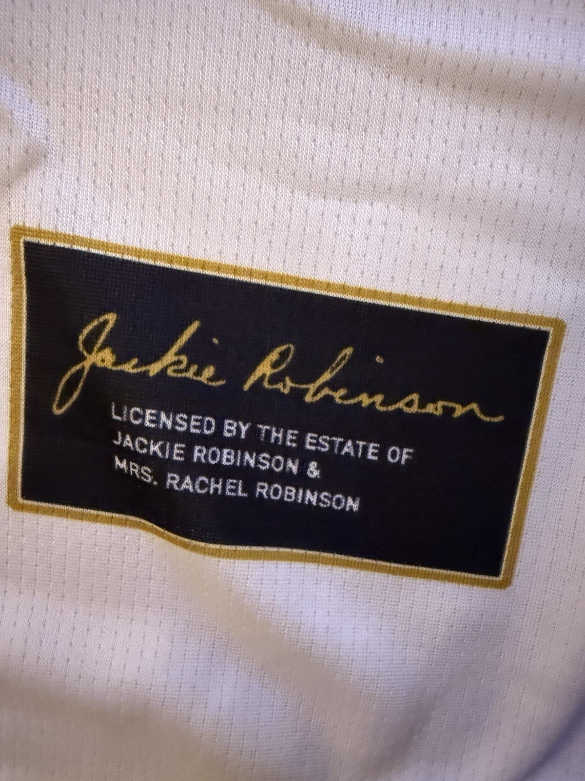 Dodgers MLB Brooklyn Dodgers Jackie Robinson #42 1955 World Series Jersey XL