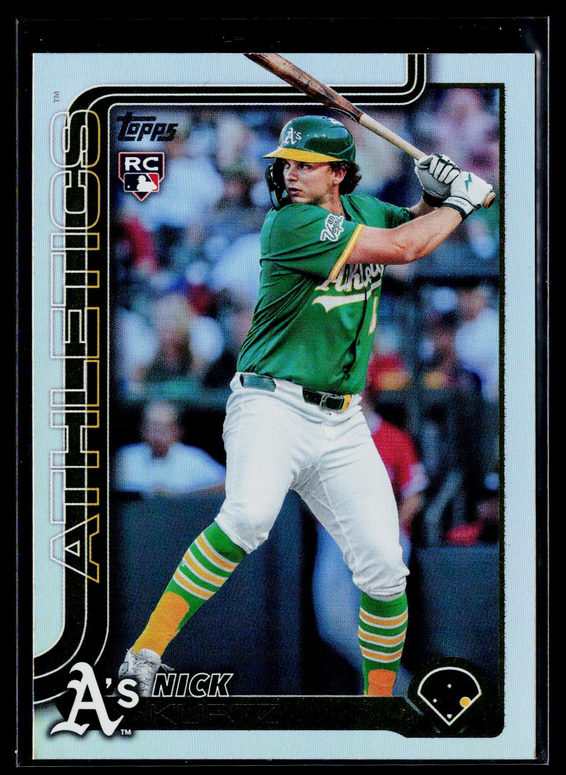 Nick Kurtz 2025 Topps Update #US201 Rainbow Foil Athletics RC