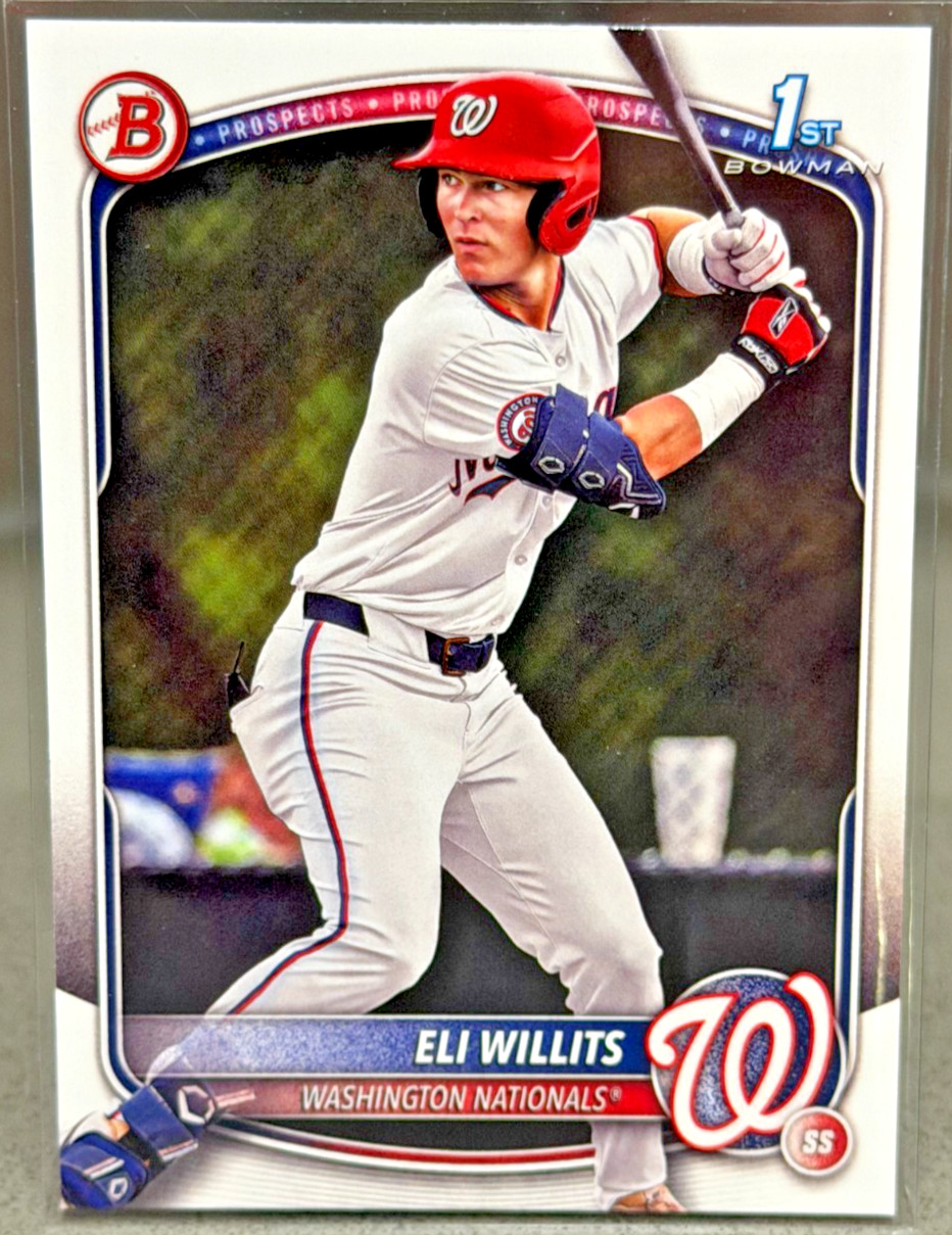 2025 1st Bowman Draft Prospect Eli Willits Paper BD-1 Washington Nationals