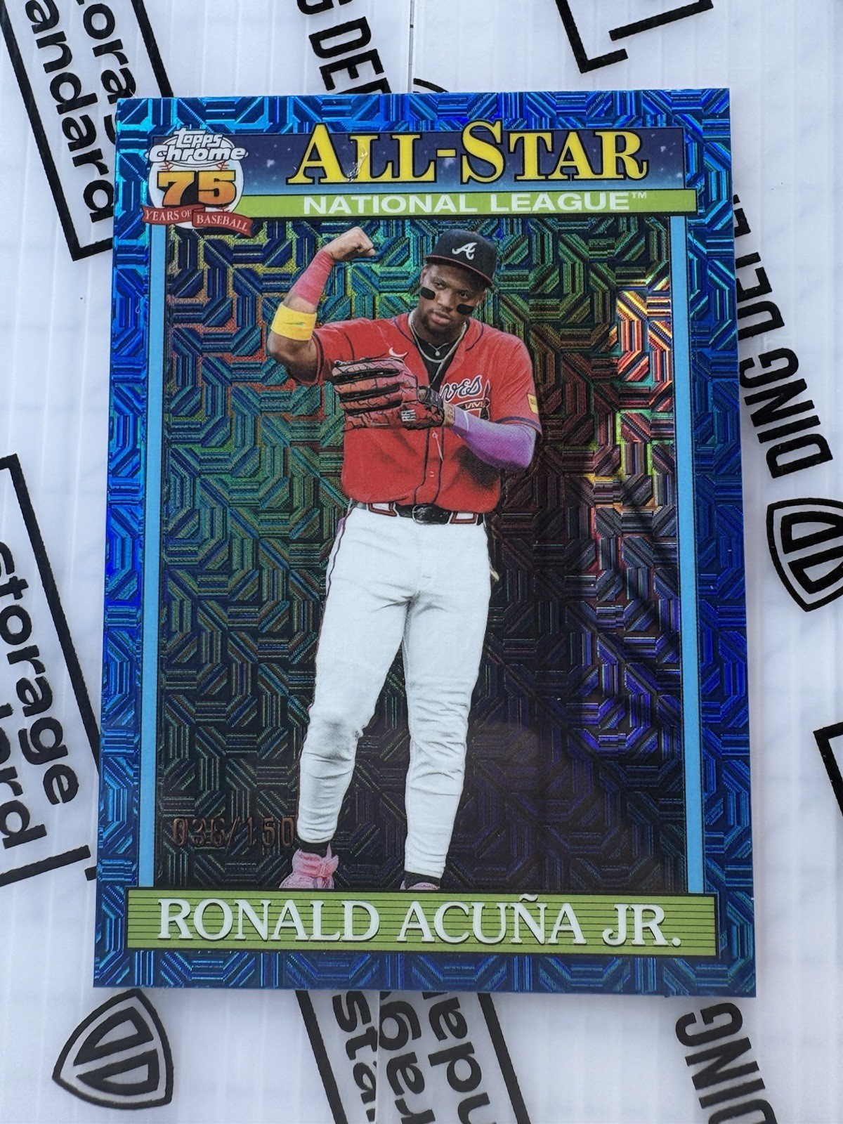 2026 Topps Series 2 RONALD ACUNA JR 1991 Silver Pack Mojo Refractor BLUE /150