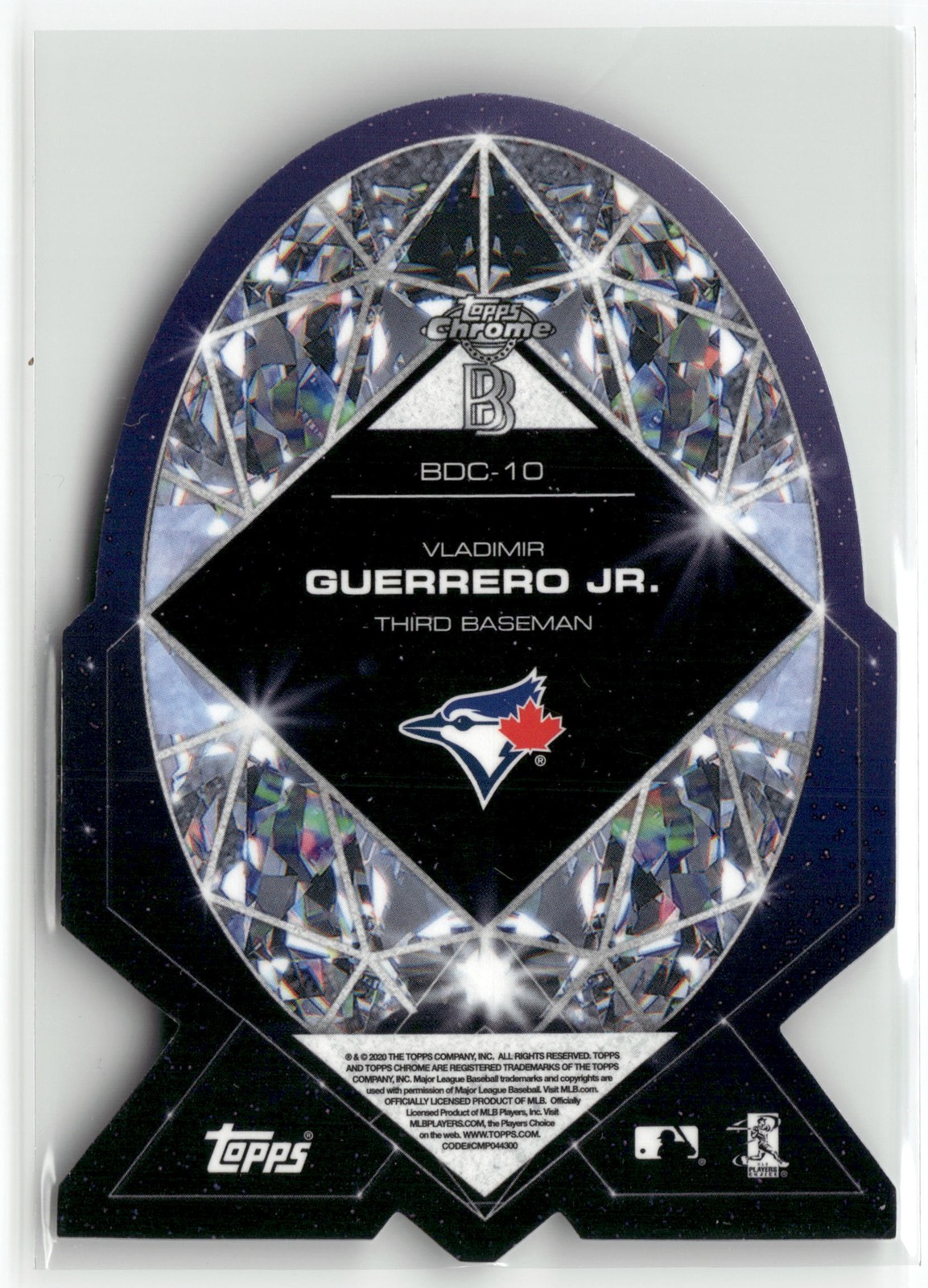 2020 Topps Chrome Ben Baller VLADIMIR GUERRERO JR. #BDC-10 NM