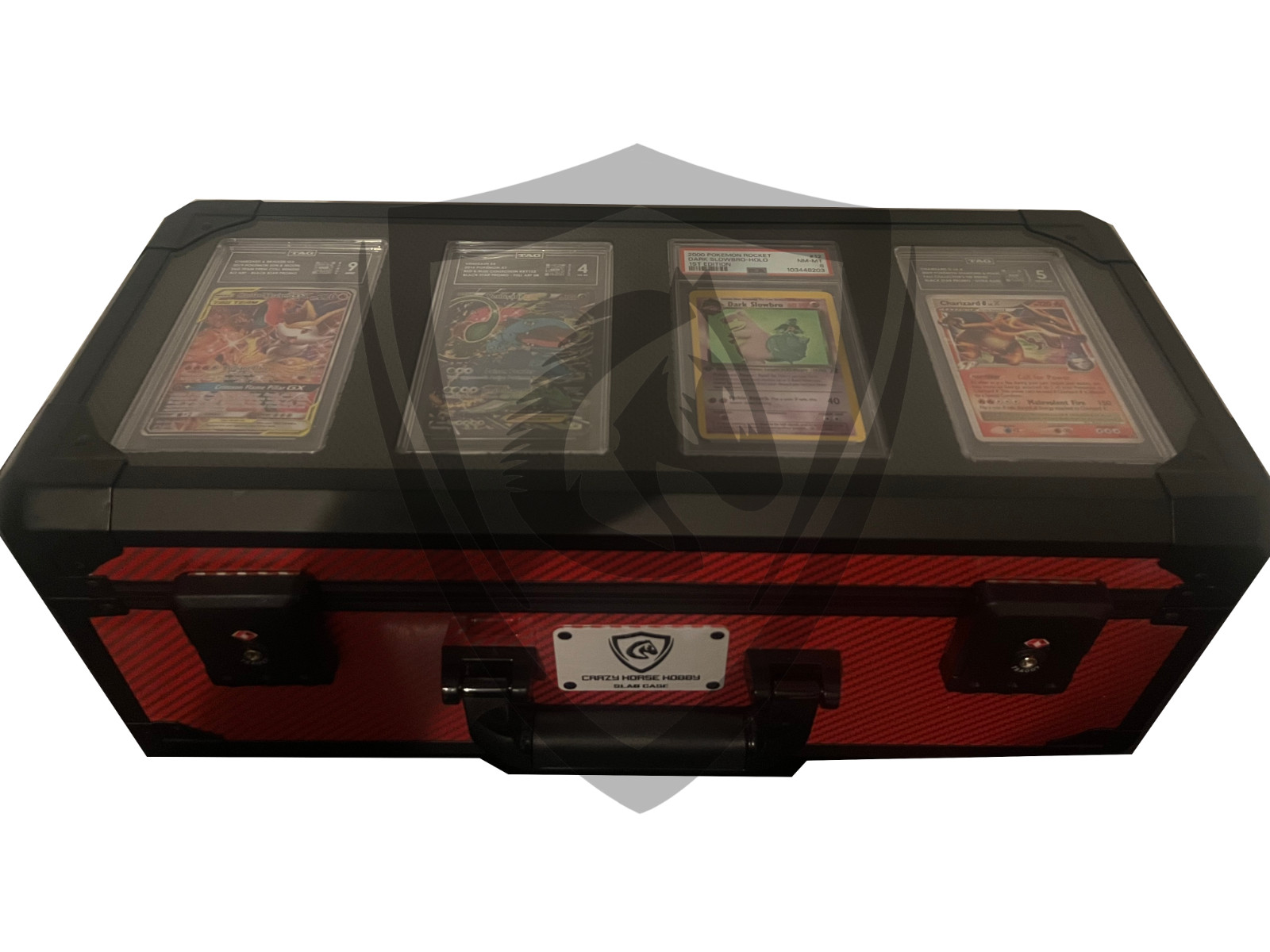 Acrylic top Slab Case Large Case PSA/BGS/SGC Graded Card Storage with TSA locks
