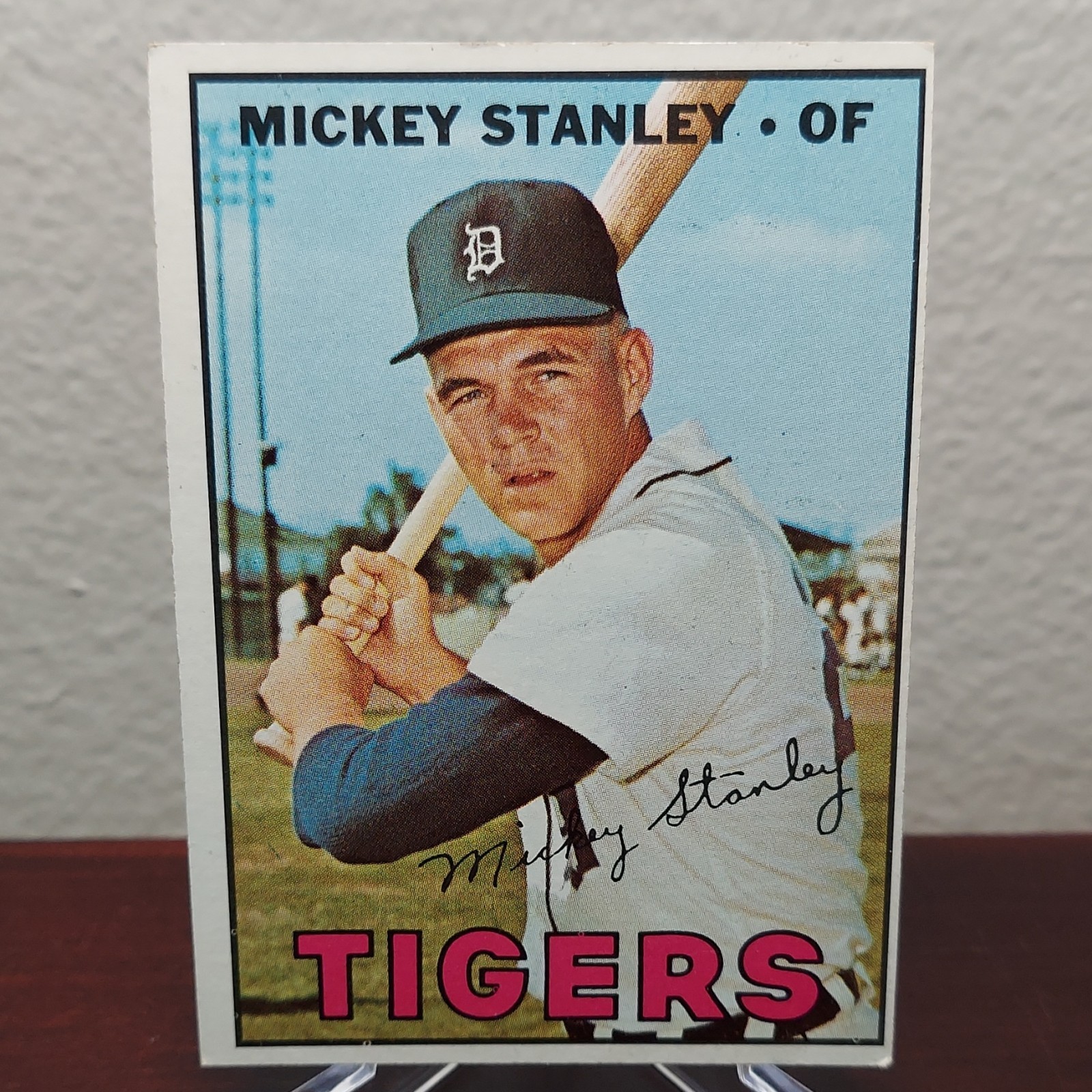 Topps 1967 Topps High # Base #607 Mickey Stanley Detroit Tigers Baseball Card