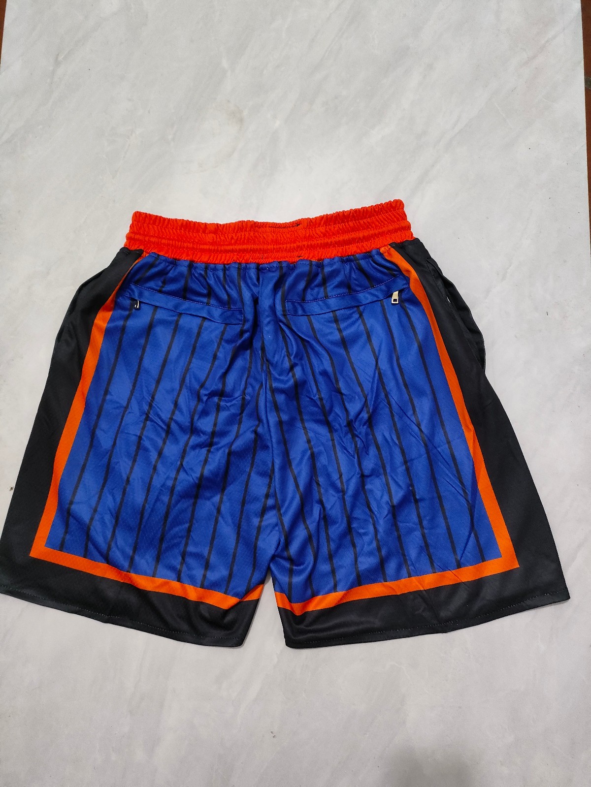 2026 New York Knicks Men Blue Pockets stitched Shorts Size US