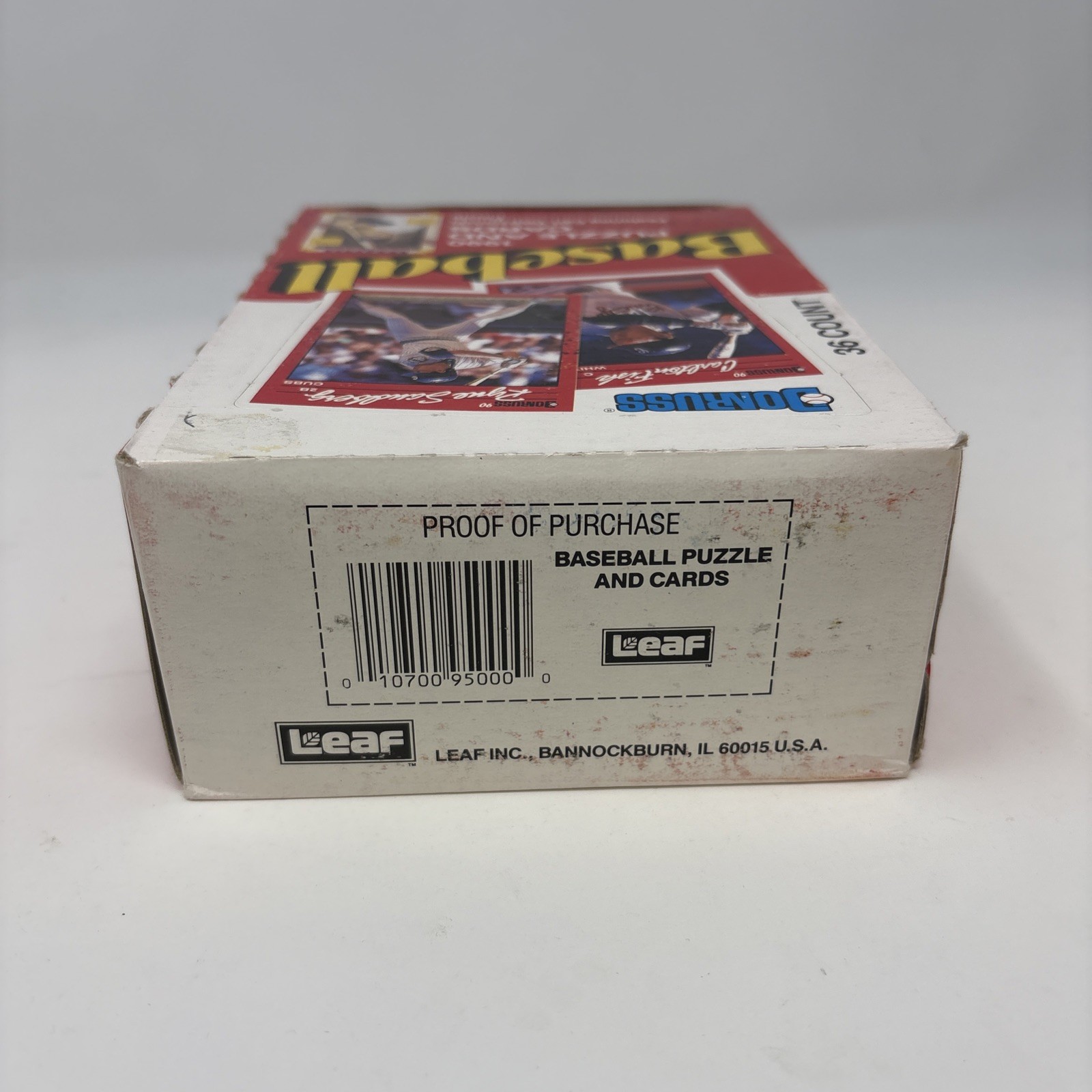 Vintage 1990 Donruss Baseball Puzzle and Cards in factory box