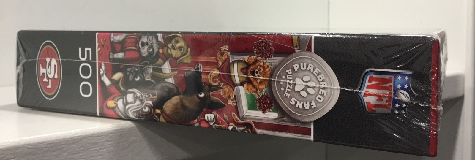 NFL San Francisco 49ers Purebred Fans Dogs Puzzle A Real Nailbiter 500 Pcs NIP