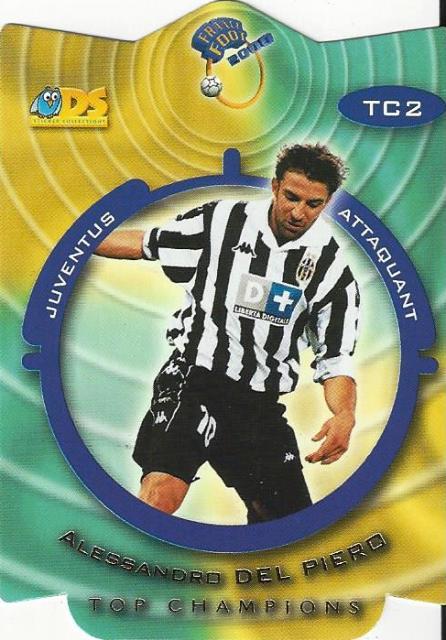 1999-2000 DS France Foot 2000 ‘Top Champions’ Die-Cut Card Different Variations