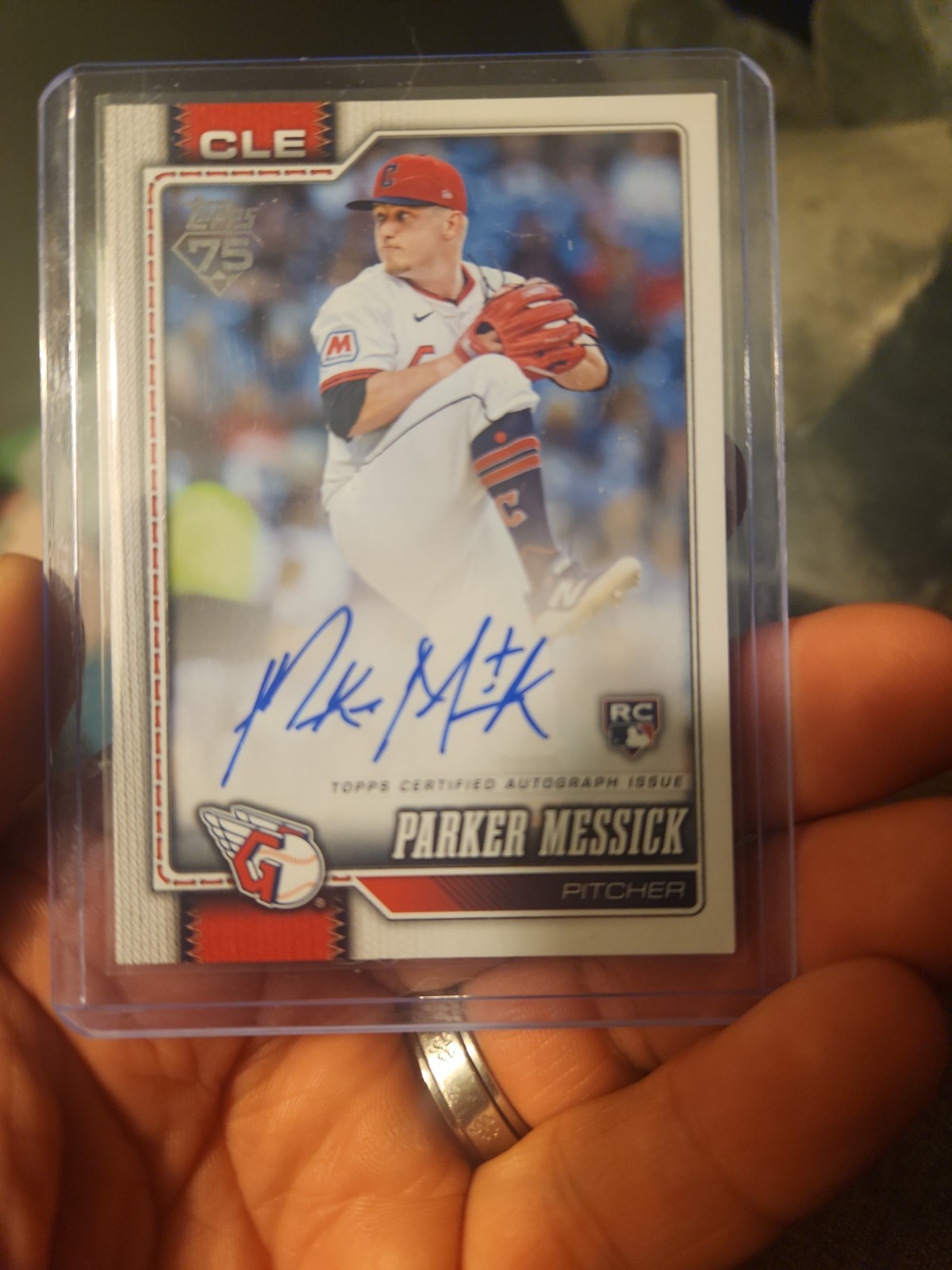 PARKER MESSICK 2025 TOPPS SERIES ONE ROOKIE AUTO #67 GUARDIANS Q3562