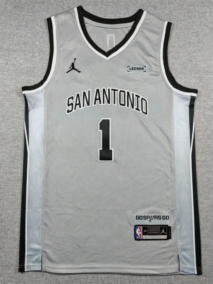 Free Tax New 2026 #1 Wembanyama Men’s Stitched Jersey 9 Colors
