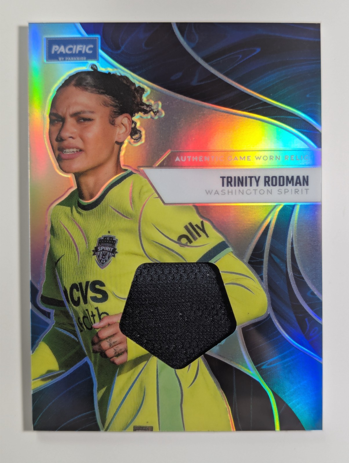 2025 Parkside NWSL Pacific Trinity Rodman Game Worn Relic QTY
