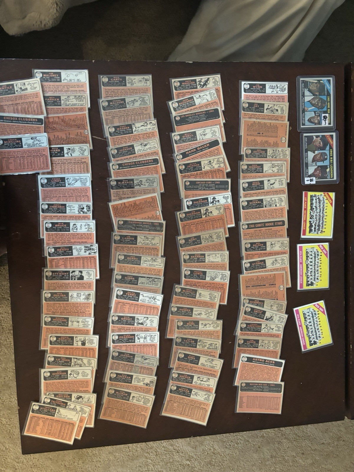 1966 Topps baseball 78 cards Willie Mays team cards mid to high card # to 520