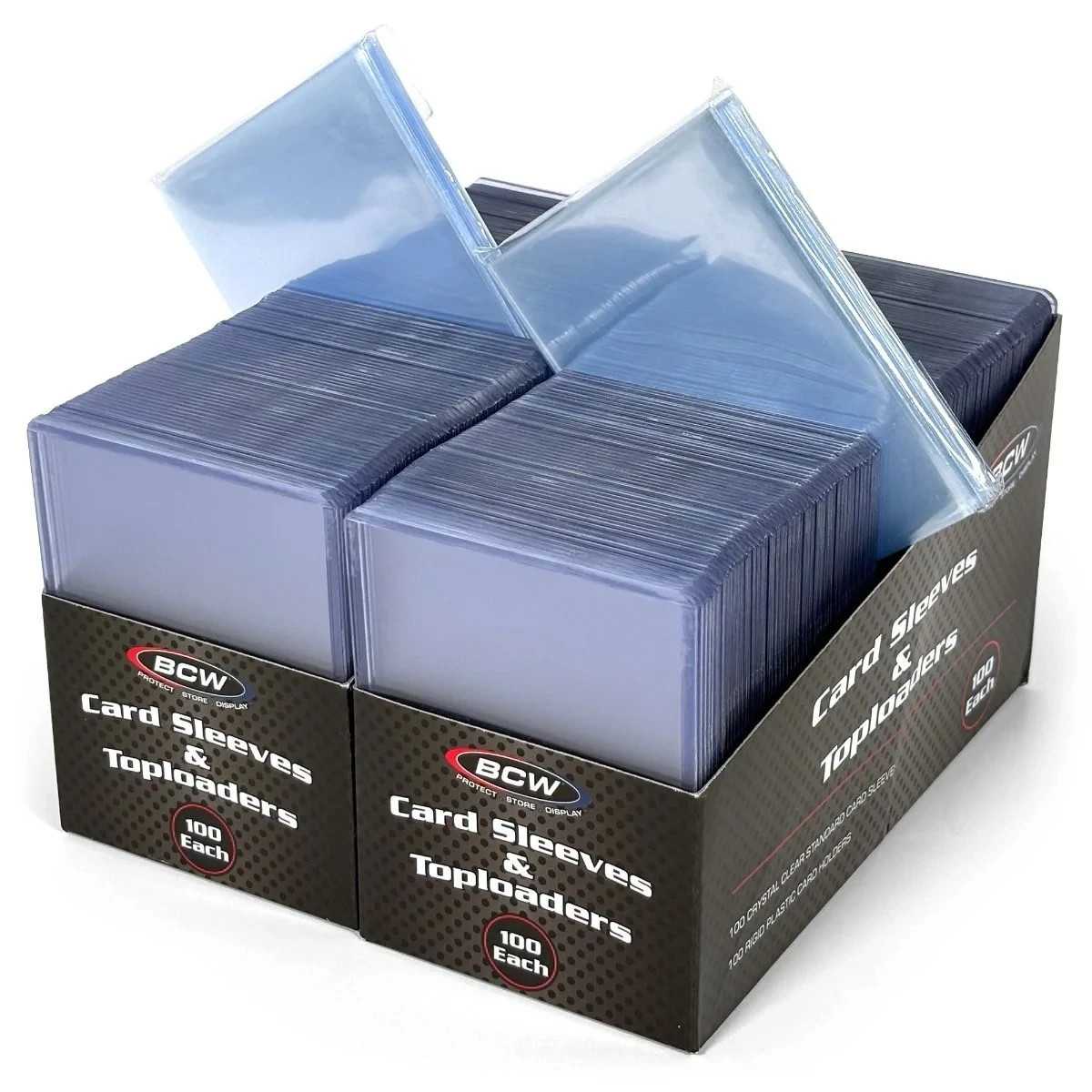 BCW Supplies: Card Sleeves and Toploader Combo – 200 Sleeves and 200 Toploaders