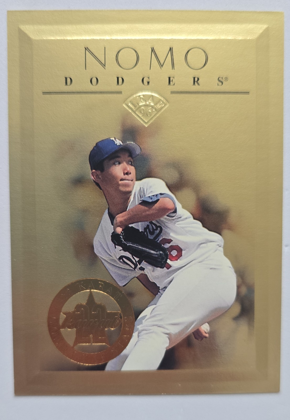 1996 Leaf Hideo Nomo #7 22 Karat Gold Leaf Stars #/2500 BuY It NoW Gradable