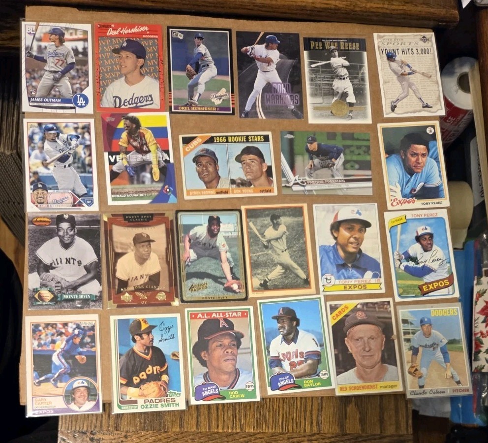 Junk Drawer Lot (60) Sports Cards Baseball Basketball Football – NrMt